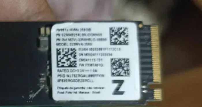 SSD Nvme Samsung 256GB sz3nva-256 3100Mbs Gen3