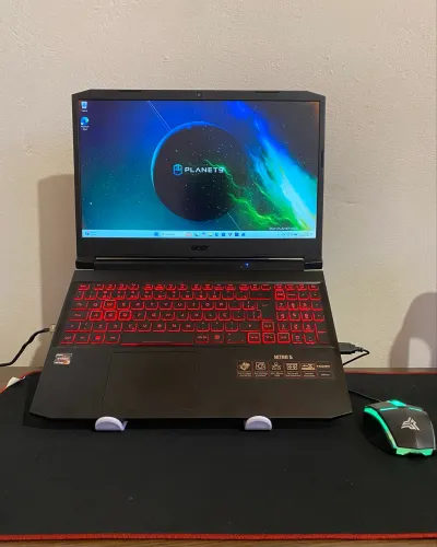 Notebook Gamer Acer Nitro5 Ryzen 7 GTX 1650 SSD novo