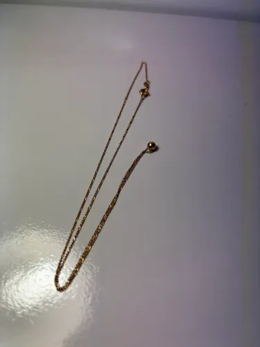 Cordão feminino com pingente ouro -45 cm