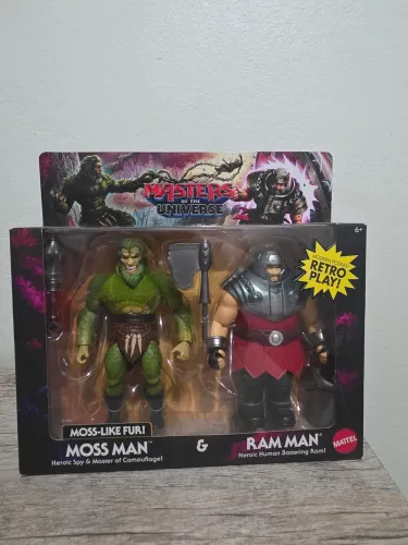 Origins 2-pack Moss Man & Ram Man Mattel - Novo Lacrado