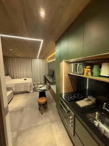 ED NEW TIME -STUDIO DE LUXO BEIRA MAR- TOTALMENTE MOBILIADO- PORTEIRA FECHADA!