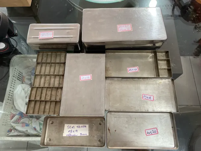 Kit com 12 Peças em Inox