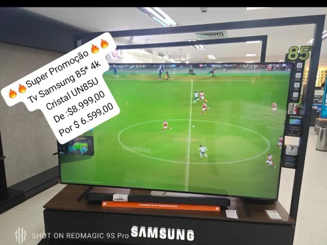 Queima de estoque Tv Samsung 85 4k $ 6.599,00