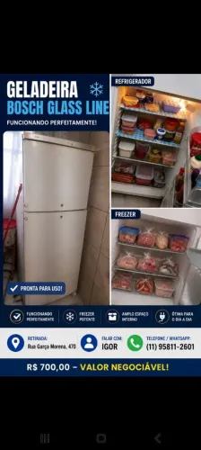 Geladeira funcionando
