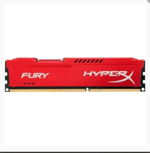Memória Kingston Fury Gamer<br>Memória Ram Gamer Fury, Vermelha, 4GB, DDR3, 1333MHz - HyperX