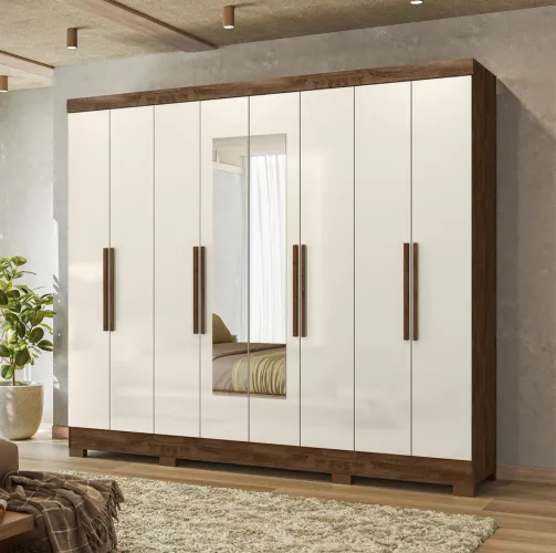 Roupeiro Diplomata Moval - 8 Portas, 4 Gavetas