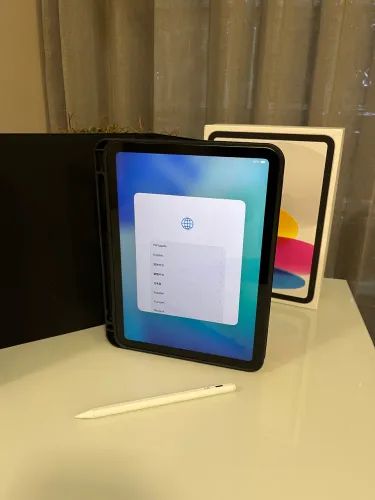 iPad 10 com acessórios - Novíssimo!