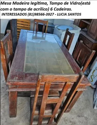 Mesa e cristaleira c/ oratória
