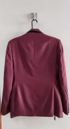 Terno Slim Masculino Microfibra Vinho-bordo - Com Colete