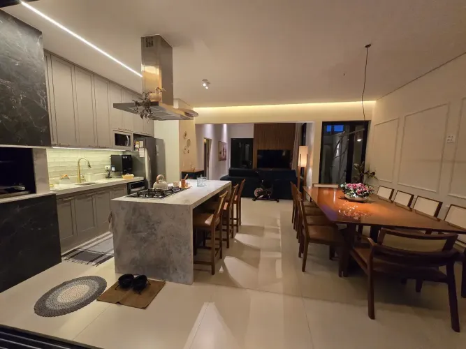 Imovel 1 anos habitado, fino acabamento 1 suite, piscina aquecida