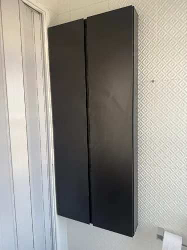 Armário para lavanderia vassoura mdf preto