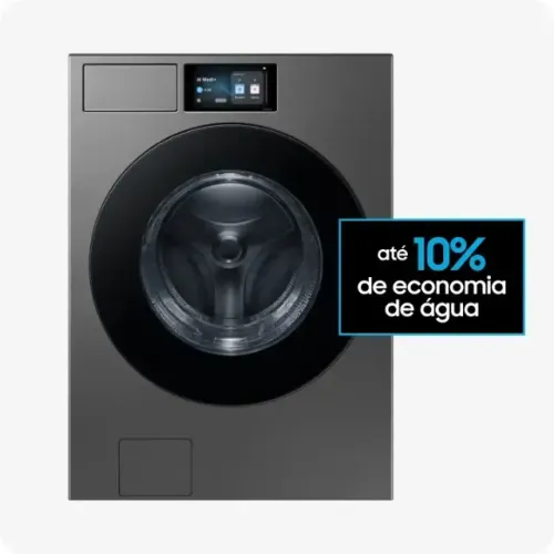 Lavadora Samsung Bespoke 20kg Wi-Fi Nova Nota Motor Digital Inverter WF90F Inox 220V