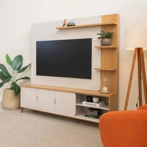 Home Napoli 2,00m TV Até 70 MDF_Novo. Pronta Entrega.