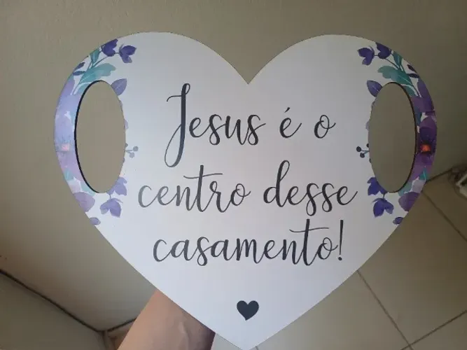 Plaquinha para casamentos - personalizada