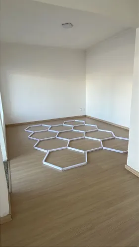 Iluminação Led Hexagonal Colmeia 5 Células Branco Frio Teto