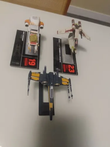 3 mini naves star Wars Black series ( república gunship, jakku landspeeder e x wing)