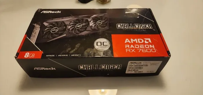 Placa de Video Rx 7600 OC 8GB AsRock Challenger GPU