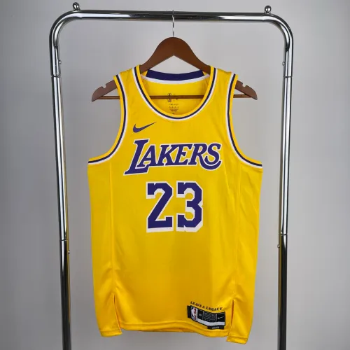 Regata NBA Lakers Lebron James Amarela 