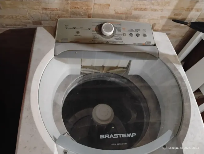 Máquina lavar Brastemp 11g cesto inox