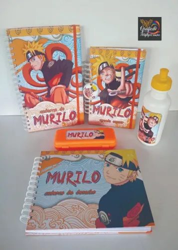 Kit Material Escolar Personalizado <br>R$ 210,00