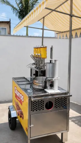 CARRINHO DE CHURROS + Crepeira + Tenda