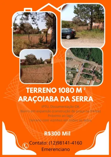 Terreno Araçoiaba da serra