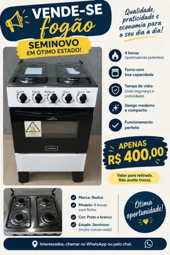Fogão 4 bocas