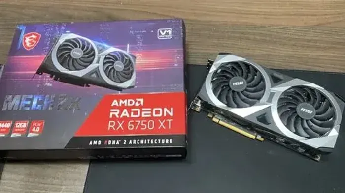 Placa De Vídeo RX 6750 XT Mech 2x 12G V1 Radeon, 12GB, GDDR6, Freesync, Dual Fan