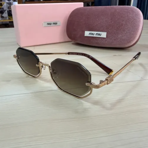 Óculos de sol feminino miu miu lançamento lente degrade marrom