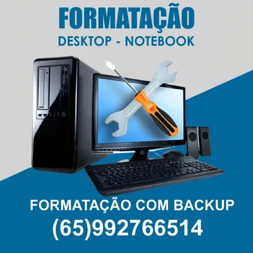 Formatação de desktop e notebook