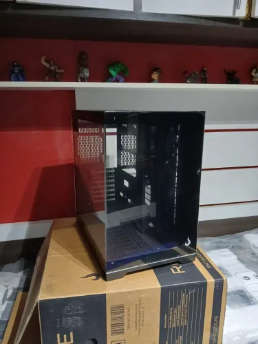 Gabinete Gamer Rise mode Galaxy Grass V2 + Fonte 600 W Corsair Plus bronze