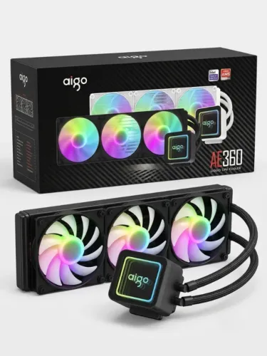 Water cooler Aigo AE360 Preto - NOVO NA CAIXA