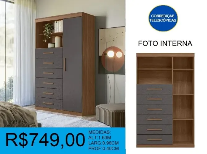 Cômoda com sapateira de alta qualidade - temos a pronta entrega