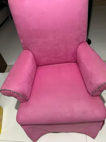 Poltrona Rosa Veludo