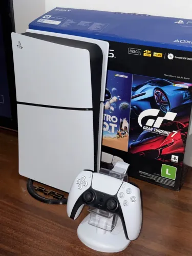 PlayStation 5 com GTA 6 + Controle + Caixa + Base Carregadora