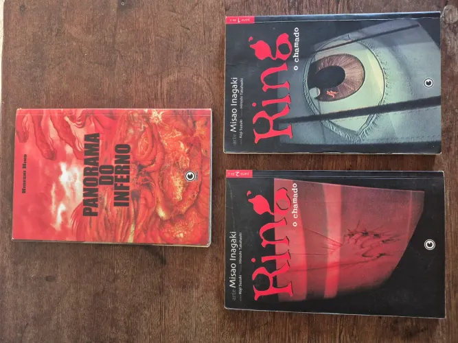 Manga Ring o chamado + hideshi hino (páginas soltando descoladas)
