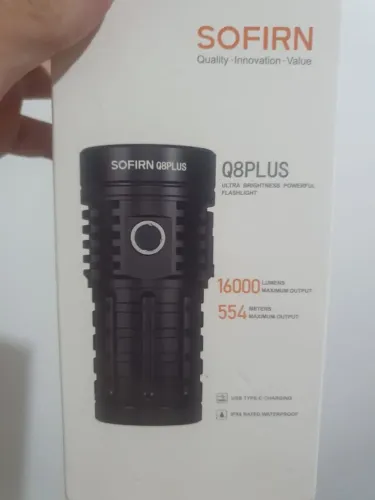 Lanterna Sofirn Q8 Plus Original 16.000 Lumens Nova