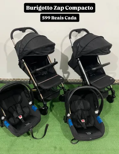 Carrinho e Bebê Conforto - Fechamento tipo mala