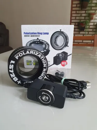 Lente Polarizadora Mechanic LS720+ Led Microscópio com ajuste
