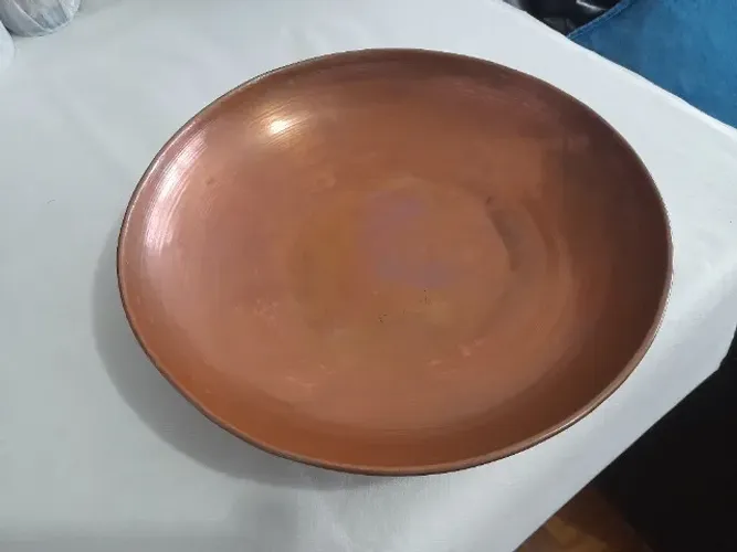 Tacho de Cobre Antigo com Gancho para pendurar, ler a descrição