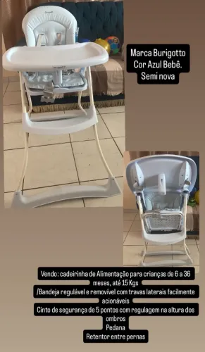 Cadeirinha de Alimentação - Burigotto