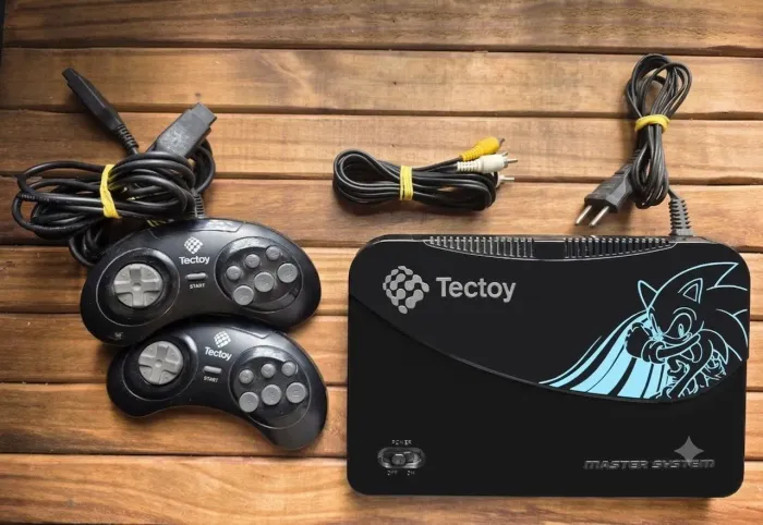 Master System Tectoy Sonic Edition + 2 Controles - Tudo 100% Funcionando