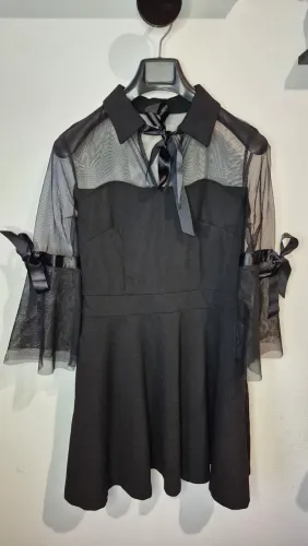 Vestido preto gótico