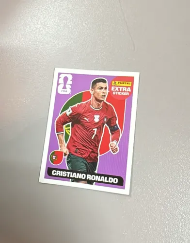 Figurinha Extra Cristiano Ronaldo Roxo