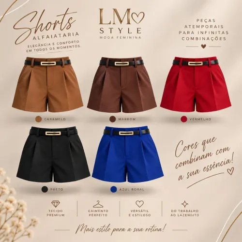 Combo 3 shorts de alfaiataria ?