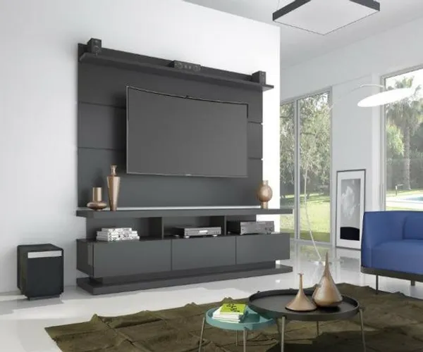 Conjunto de Rack com Painel Itália 1.80m - promoção! Entrega + Frete Grátis