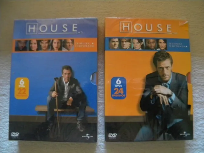 Dvd House 1ª e 2ª Temporadas (12 dvds) Originais Lacrados.