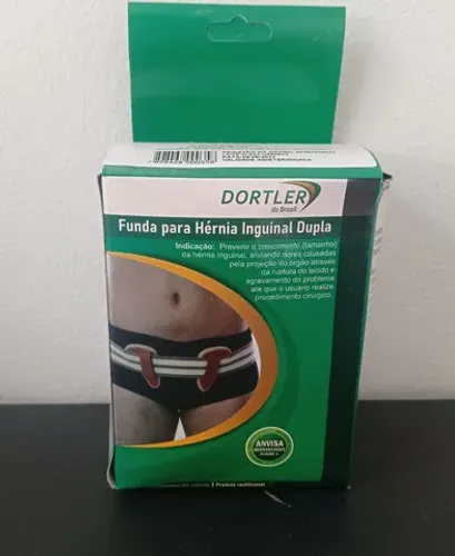 Funda para hérnia inguinal dupla