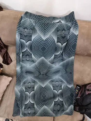 Saia longa estampada Mercatto feminina tamanho G
