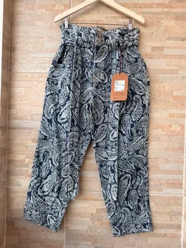 Calça jeans estampada tamanho 42Lê Lis Blanc